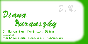 diana muranszky business card